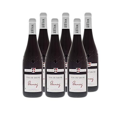 Vin de Savoie Gamay Rouge 2019 - Philippe et Sylvain Ravier - Vin AOC Rouge de Savoie - Bugey - Lot de 6x75cl - Cépage…