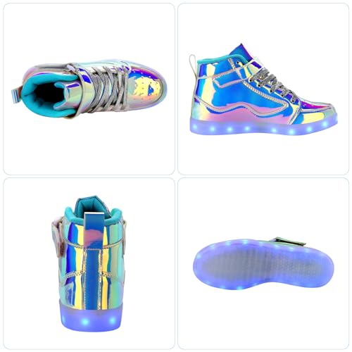 Qimaoo AM-0724-XCSL44 Light Up Shoes Men Women Led Shoes Usb Charging Adult Light Up Shoes High Top Led Sneakers Glow In The Dark Shoes thumb #2