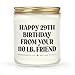 BaubleDazz Funny Best Friend Birthday Gifts for Women- Handmade Lavender Soy Wax Candle- Happy 30th, 40th, 50th, 60th,70th Birthday Gifts for Women, Friend, Her, Bestie (7oz)