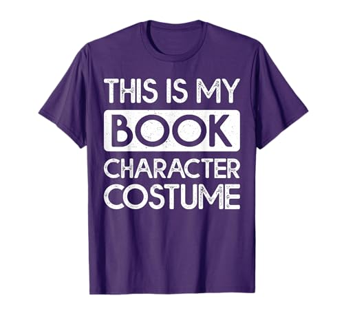 Funny This is My Book Character Costume Halloween T-Shirt