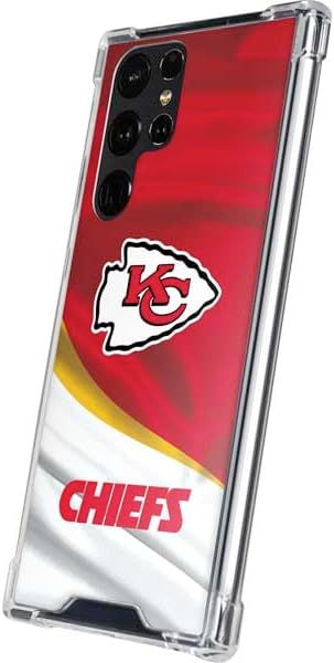 Skinit Clear Phone Case Compatible with Galaxy S24 Ultra - Officially Licensed NFL Kansas City Chiefs Design