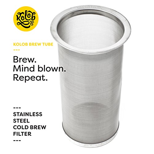 Brew Tube - Cold Brew Coffee Maker - 1 Or 2 Quart Stainless Steel Mesh Reusable Filter For Wide Mouth Glass Mason Jar #TOP1