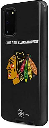 Skinit Pro Phone Case Compatible with Galaxy S20 - Officially Licensed NHL Chicago Blackhawks Distressed Design