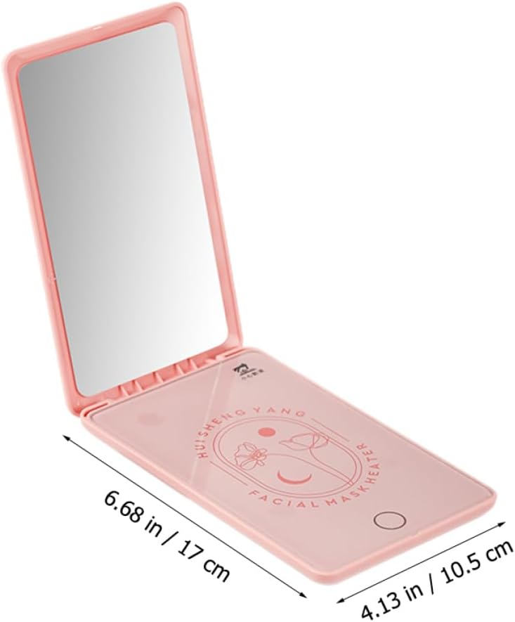 FRCOLOR Facial Mask Heater Mirror Portable USB Face Mask Warmer for Home Use 1 Piece Makeup Companion