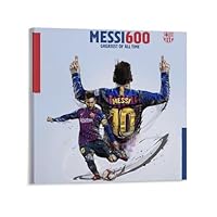 Amazon.co.jp: FCバルセロナのリオネル・メッシ選手が通算600 絵画