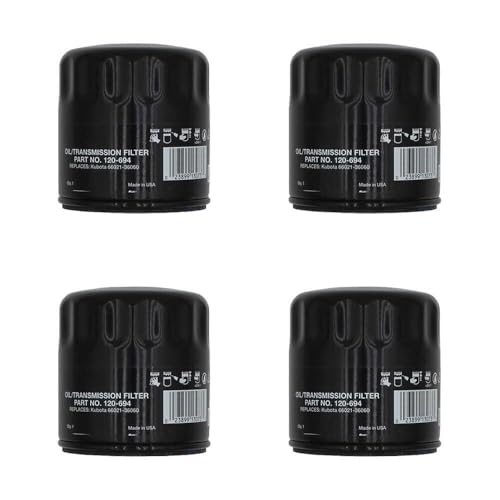 (4 pk) Transmission Filters Fits for Kubota All "B" Series HHK70-14073 66021-36060