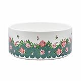 Design floral signature Cath Kidston – Dispose du beau imprimé Dolly Rose avec des accents floraux rouges et roses, créant un bol élégant mais pratique qui complète votre maison