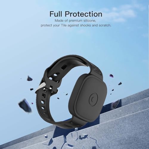 Accesorio Tile Mate 2022 con protección impermeable: pulsera infantil ajustable negra 2