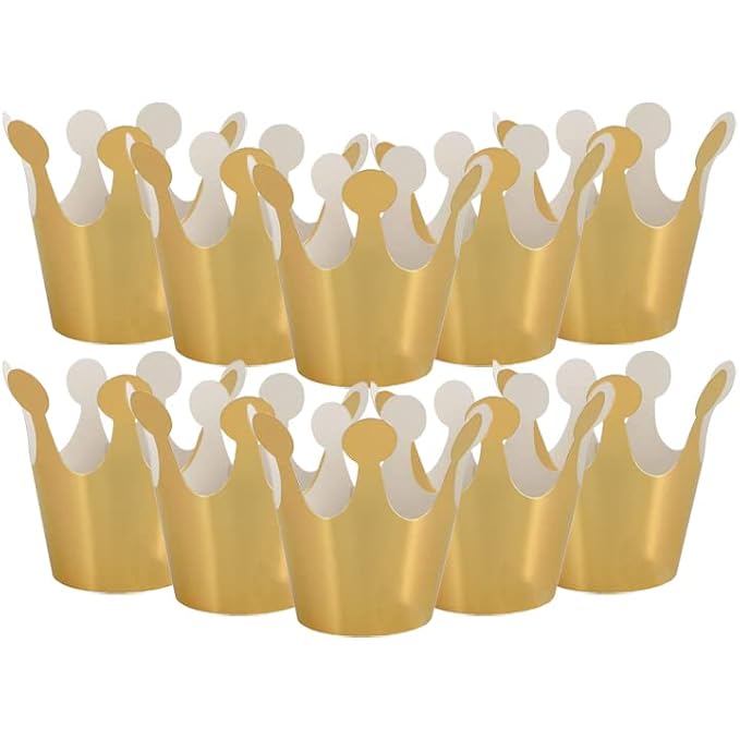 Buy Festiko® Gold Matte Party Crowns (6 Pcs), theme birthday supplies