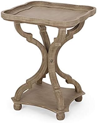 Christopher Knight Home Emerald French Country Accent Table with Square Top, Natural