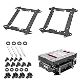 Utilisation polyvalente : PC, NAS, serveurs, etc. Que vous souhaitiez mettre à niveau un PC de jeu, équiper votre NAS de téraoctets supplémentaires ou construire un serveur domestique, ce support s'adapte à la plupart des boîtiers standard avec un support de ventilateur de 120 mm. Convient également pour les SSD de 2,5