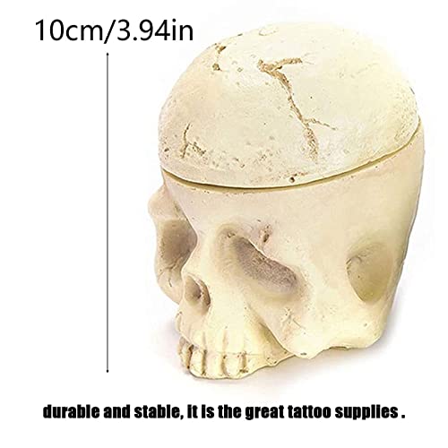 SOTICA Tattoo Ink Cup Holder, Lots Design Hard Skull Resin Tattoo Ink Cap Cup Holder Stand by Anself For Permanent Makeup Tattooing Tool Tattoo Kit Tattoo Supplies Tattoo Accessories - Image 3