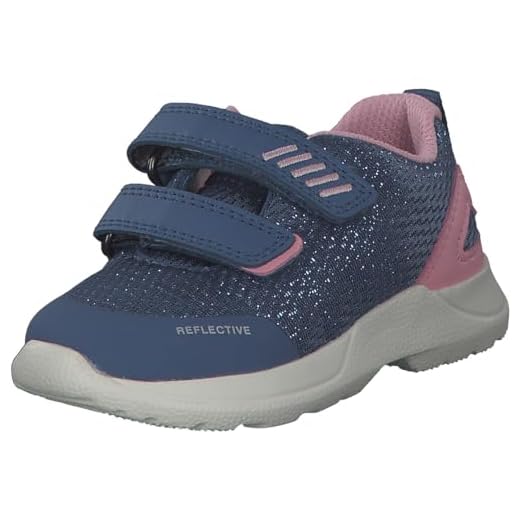 Superfit Baby Mädchen Rush Lauflernschuhe Sneaker, Blau (Blau/Rosa 81), 22 EU