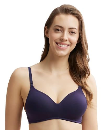 Image of Jockey JW11 Women Wirefree Padded Tencel Lyocell Elastane Stretch Full Coverage Multiway T-Shirt Bra with Adjustable Straps