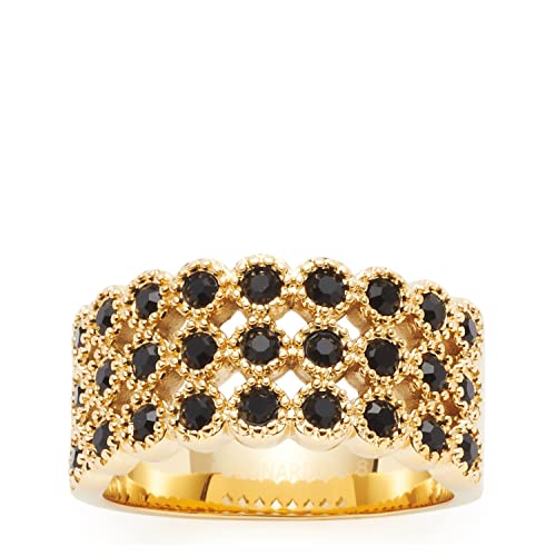 Leonardo Jewels Confetti Ring aus Edelstahl, goldfarbener Bandring mit...