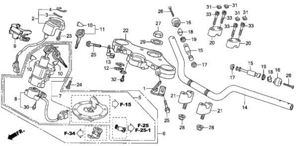 Amazon.co.jp: NC42 純正 フロントフォークOHセット 10点 ガイド