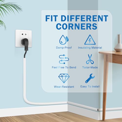 Wall-Cord-Hider-118-Inch-Self-Adhesive-Wire-Cover-Raceway-for-Walls-Flexible-PVC-Cable-Concealer-for-Home-and-Office-W059-H039in-White