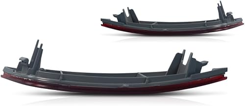 Miniatura 7 de Para Jeep Compass Reflector de parachoques 2017-2024 par lateral del conductor y pasajero trasero certificado CAPA para CH1184106, CH1185106