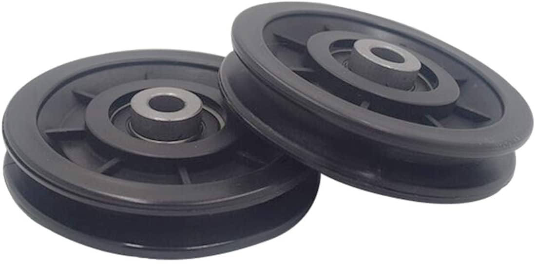 FSENTERPRISES Exercise Machine Attachments Gym Pulley 4 Inch with Inbuilt Bush and Bearing (Black) Nylon (2)-image-25