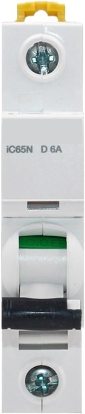 1pcs Electric Mini Circuit Breaker Acti 9 iC65N 1p 2p 3p 4p D Type 1A 2A 3A 4A 6A 10A 16A 20A 25A 32A 40A 50A 63A AC(1P,6A)