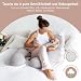 mimi kalu® DAS ORIGINAL Seitenschläferkissen mit Memory Foam [Formstabil] inkl. 100% Soft-Cotton Bezug und Schlafmaske | Schwangerschaftskissen zum Schlafen | Stillkissen | Kuschelkissen