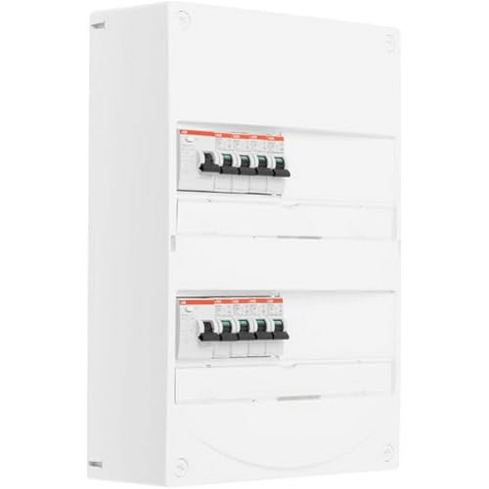 ABB Tableau 2 rangées pré-équipé 1 ID 63A + 1 ID 40A + 8 disjoncteurs