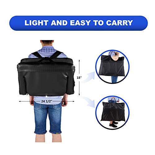 image for KKA Portable Foldable Stadium Chair Seat Extra Wide for Bleacher and B