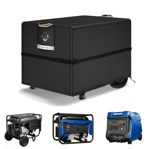 QH.HOME Waterproof Generator Cover,900D Heavy Duty Oxford Fabric-30x30x26in