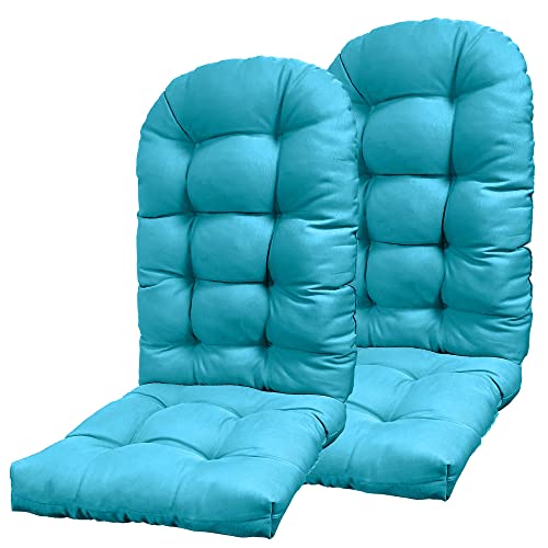 Yefu Adirondack Chair Cushion, Rocking Chair Cushions High Back, Thickened Patio Chair Pad For Indoor And Outdoor, 49X20X5 Inch, Blue, Adirondack Chair Cushions Set Of 2 #TOP19