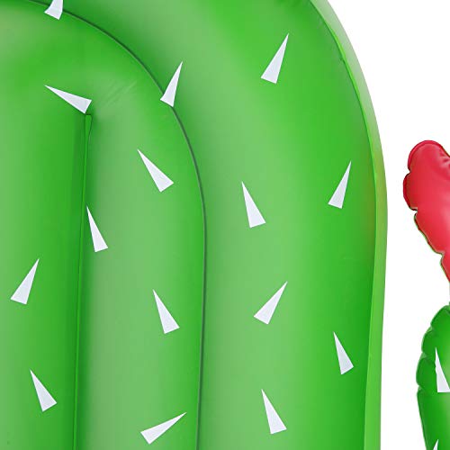 Kurala Inflatable Cactus Pool Float Summer Water Toy Kids Adults 69 Inches Long - Thumbnail 4