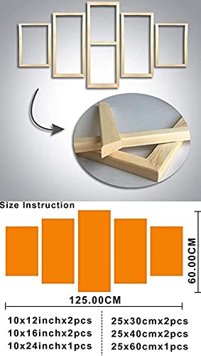 Impression sur toile 5 pieces YUANJUN tableau avec cadre premium ville