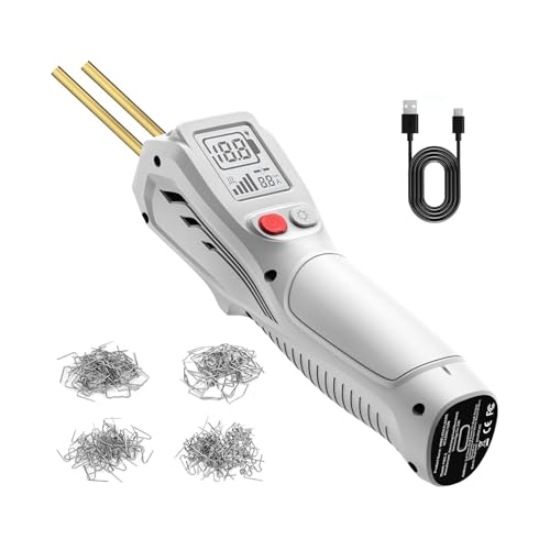 MagiDeal Soldadora de PP con grapadora caliente, máquina de soldadura profesional con voltaje de entrada de 5 V, equipo de soldadura inalámbrico, reparación, Blanco