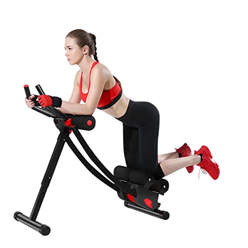 Image of Fitlaya Fitness ab machine, ab workout equipment for home gym, Height Adjustable ab trainer, foldable fitness equipment.
