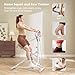 HitGo Folding Squat Machine for Women, All-in-One Glutes and Abs Core Trainer, Low Impact Abs Glute Machine, Home Workout Equipment with Real-Time Feedback, Adjustable Resistance, & Seat, Pink