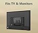 Nuyoah Monitor Wall Mount for 14”-27” TVs LED LCD Flat Screen, Small TV Mount for Computer Monitors, RV TV Mount Camper Fixed Low Profile with 100x100mm VESA Mount, Hold up 33lbs