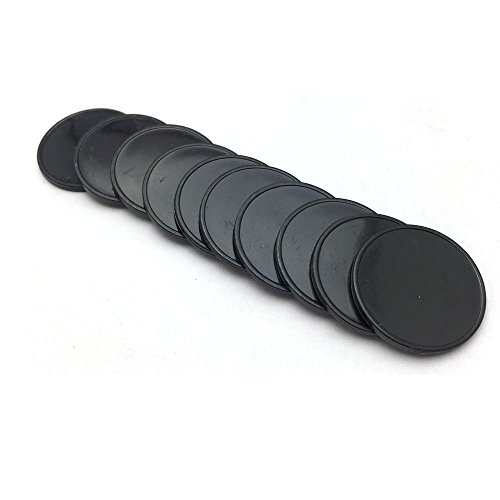 Smartdealspro Set Of 100 25Mm/1 Inch Opaque Plastic Learning Counting Counters Poker Chips (Black) #TOP1