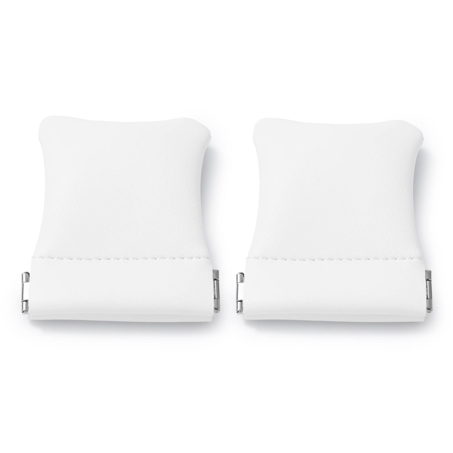 WoodtenWoodten 2 Pack PU Leather Slim Engagement Wedding Ring Pouch Leather Jewelry Pouch Christmas,Wedding Party Favor Gift Bag(Pearl White)