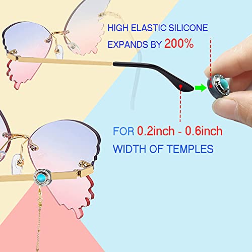 Eyeglass Holders Retainer Cord Premium Eye Glasses Light Blue String Chain Sunglasses Lanyard Eyewear Anti-Lost Strap Women's Fashion Glasses Decorative Necklace #TOP4