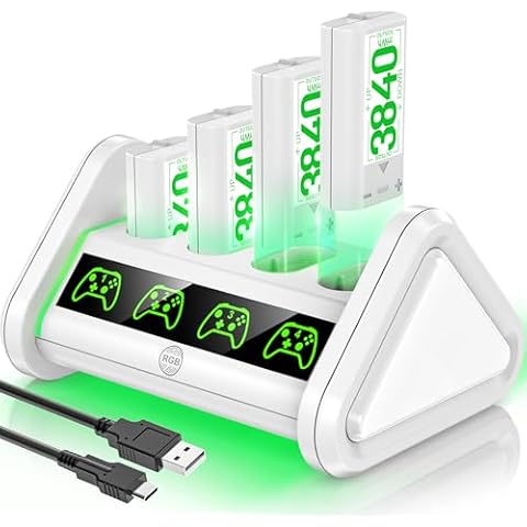 Rechargeable Battery Packs with Charger for Xbox Cover