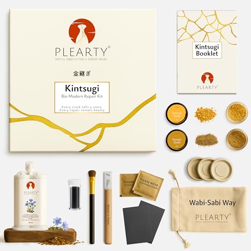 PLEARTY Kintsugi Repair Kit Food-Safe Linseed Resin Dishwasher-Proof (Advanced)