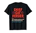 Chief Cat Herder Vintage Definition Wizard Magician T-Shirt