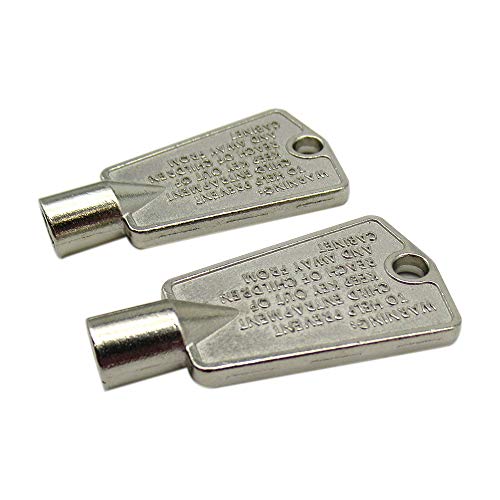 Wgl 2Pcs Freezer Door Key For Whirlpool, Maytag, Jenn-Air, Amana, Magic Chef, Admiral, Norge, Roper Repl.#216702900 #TOP3