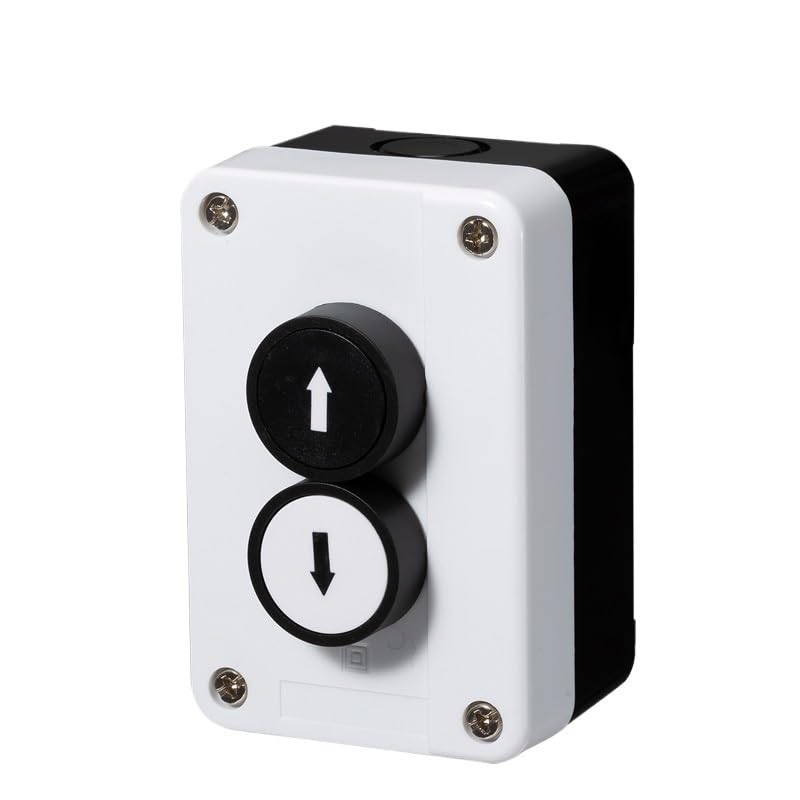 Miniatura 1 de EKINS Arrow Symbol indicates Start and Stop self-Reset Momentary Waterproof Button Box Switch Emergency Stop Industrial Control Box (Color  2-06)