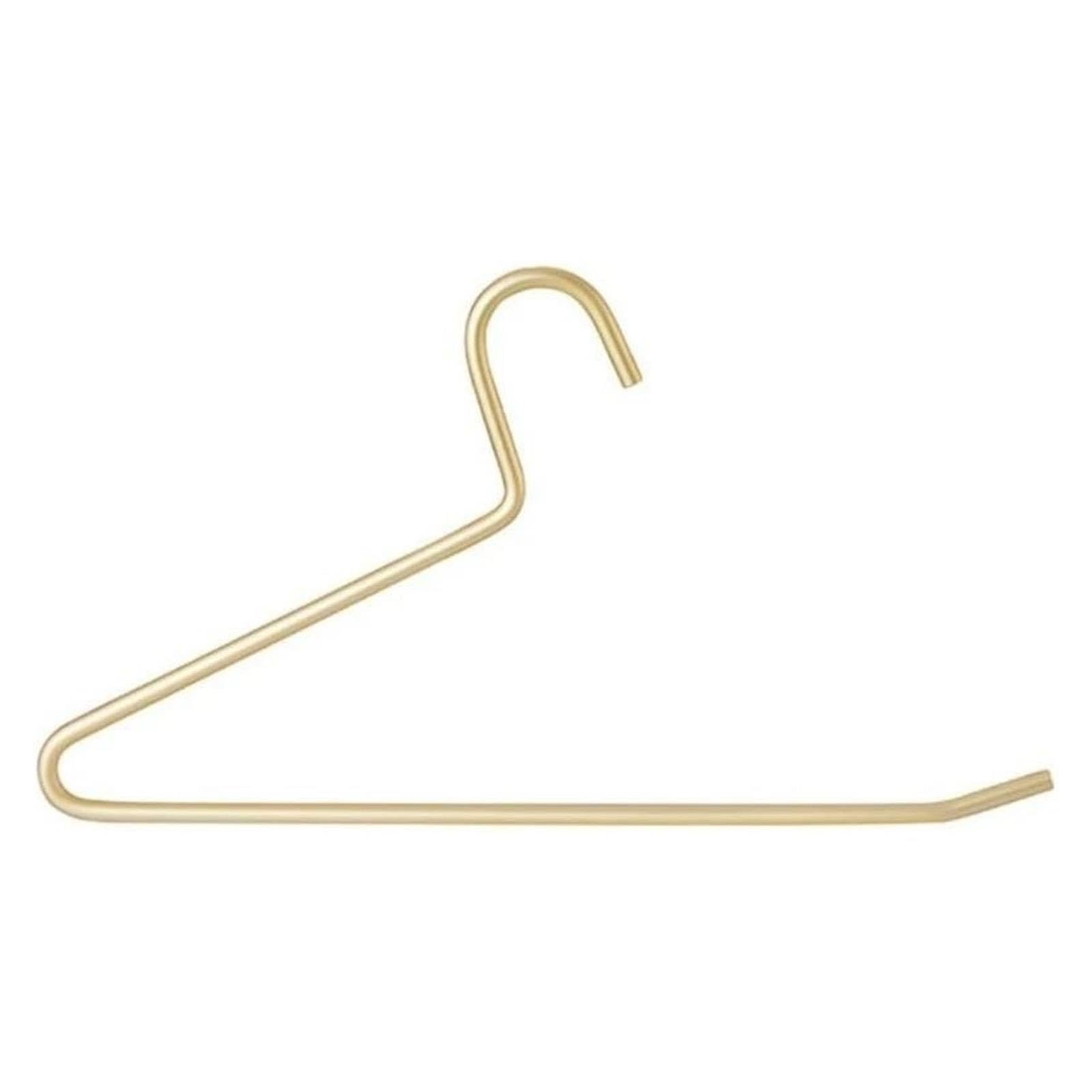 5 Stück goldene Hosenbügel aus Aluminiumlegierung, platzsparender L-förmiger Schrank-Organizer for die Aufbewahrung von Kleidung