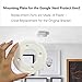 TEYOUYI Mounting Plate for Google Nest Protect Gen2 Replacement Part for Google Nest Protect Gen2 Accessories for 2nd gen Nest Protect,White,Not Included:Nest Protect and Screws