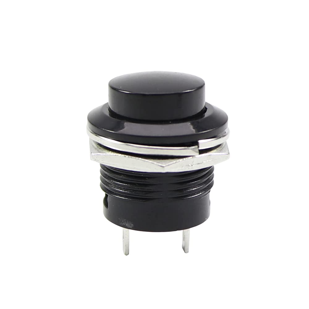 Commutateur 5 pièces SPST momentané bouton-poussoir AC 250V interrupteur noir