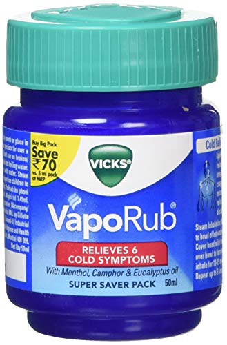 VICKS VAPORUB [RELIEVES 6 COLD SYMPTOMS] 50ML