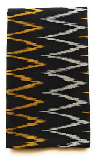 Image of Cotton Pochampally ikat unstitched blouse, Kurthi, long frock fabric material for women (1 meter, 2 meters & 3 meters)