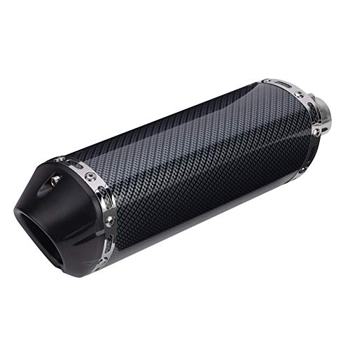 Kikumi Silenziatore di Scarico da 38 Mm Tubo in Fibra