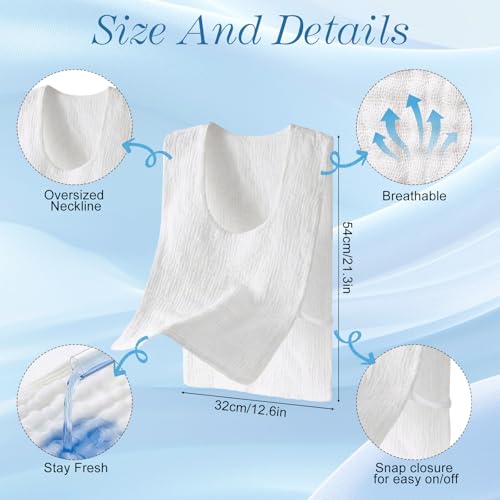 Tivi Tovo 3 Pack Cotton Underarm Sweat Vest, Breathable Sweatproof Tank Tops for Women Men, Invisible Sweat Undershirts for Daily Wear Sports Activities